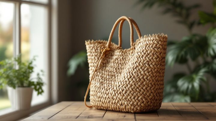 Protégez vos affaires en style avec un sac en paille durable